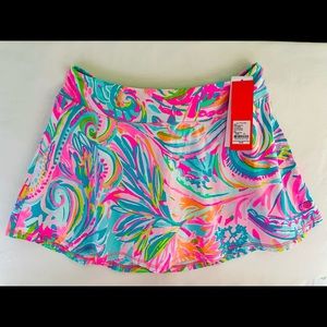 Lilly Pulitzer Aila Skort Carnivale Coral Size Medium